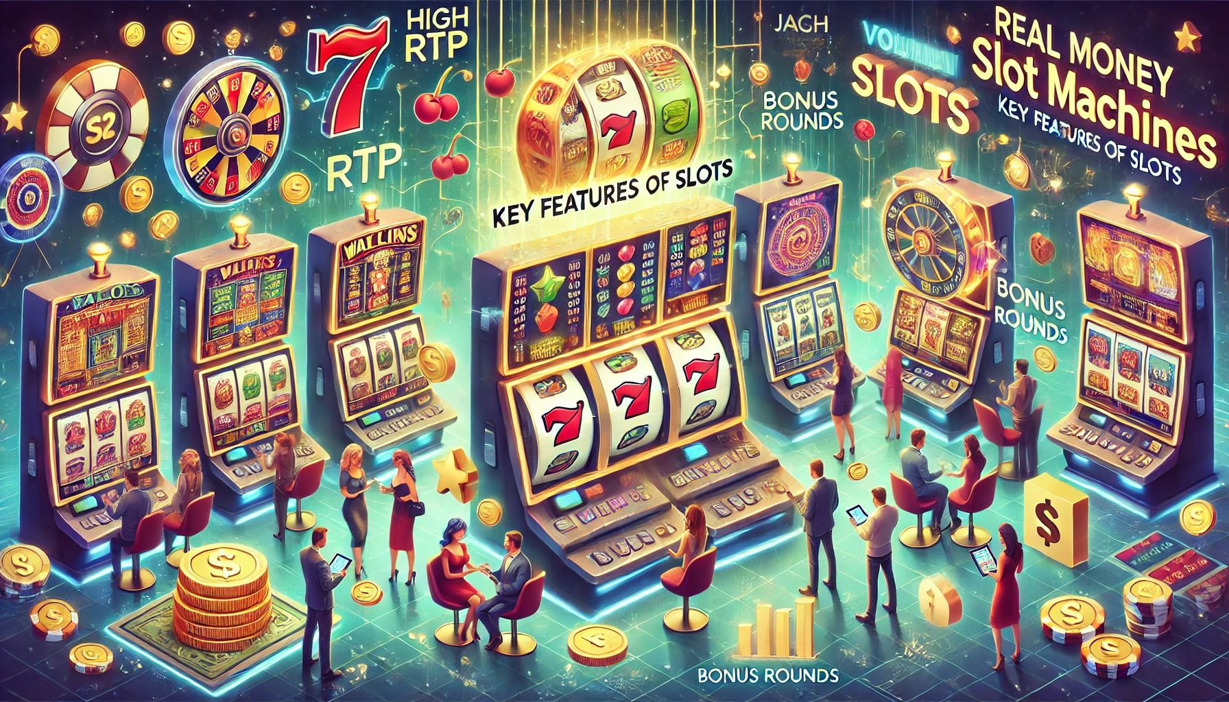 Игровые автоматы на деньги: основные характеристики слотов